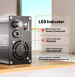 NOEIFEVO 24V 25.6V 15A Lithium LiFePO4 Battery Charger, Charging Voltage 29.2V, with fan, aluminum housing, LCD screen