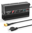 NOEIFEVO 12V 12.8V 20A Lithium LiFePO4 Battery Charger, Charging Voltage 14.6V, with fan, aluminum housing, LCD screen