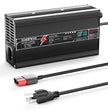 NOEIFEVO 42V 10A Lithium Battery Charger For 37V 10S Li-ion Lipo Battery, Automatic Cut Off, aluminum housing, LCD screen