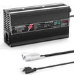 NOEIFEVO 24V 25.6V 15A Lithium LiFePO4 Battery Charger, Charging Voltage 29.2V, with fan, aluminum housing, LCD screen