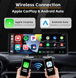 Portable Carplay Screen for Car, 10.26’’ Car Stereo Wireless Car Play & Android Auto Touch Screen, 4K Dash Cam, 1080P Backup Camera, Mirror Link/Voice Control/Music Play/GPS Navigation