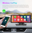 Portable Carplay Screen for Car, 10.26’’ Car Stereo Wireless Car Play & Android Auto Touch Screen, 4K Dash Cam, 1080P Backup Camera, Mirror Link/Voice Control/Music Play/GPS Navigation